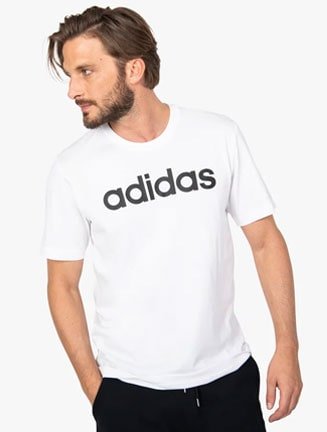 Tee-shirt blanc Adidas pour Homme
