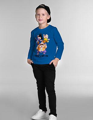 Tee-shirt manches longues imprimé à l'éffigie DBZ