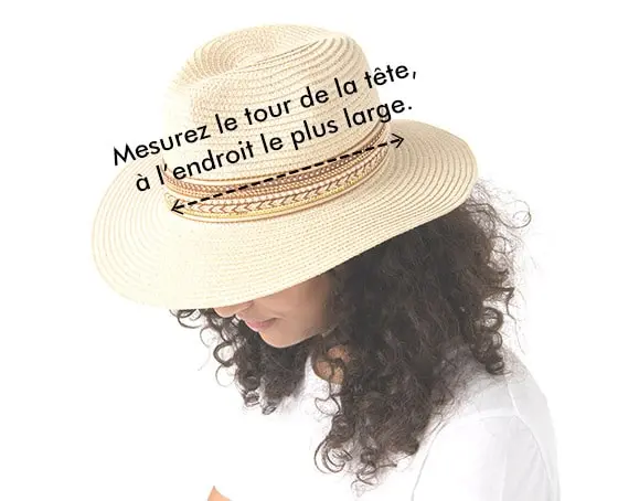 Référence taille chapeaux pour femme