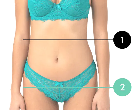 Référence taille lingerie pièce du bas 