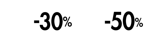 de -30% à -50%