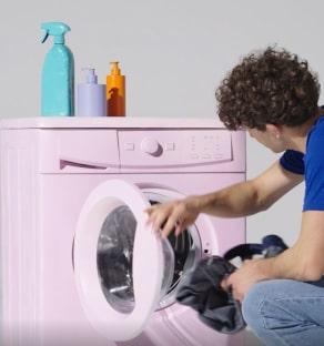 Lavage du jean en machine