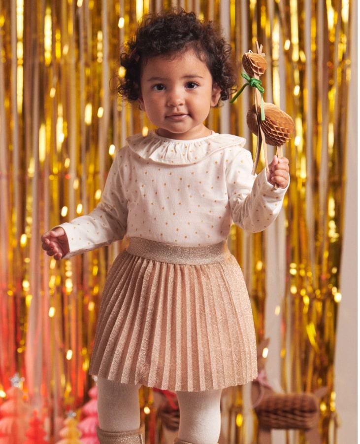 Vetement fete bebe fille top