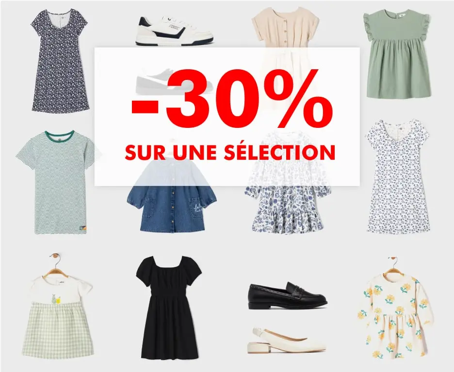 -30% sur une sélection