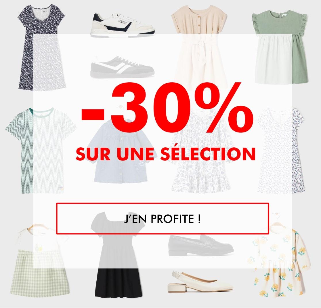 -30% sur une sélection