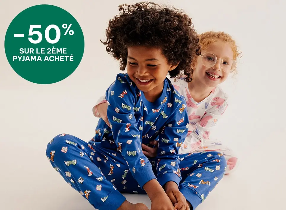 Le 2ème pyjama à -50%