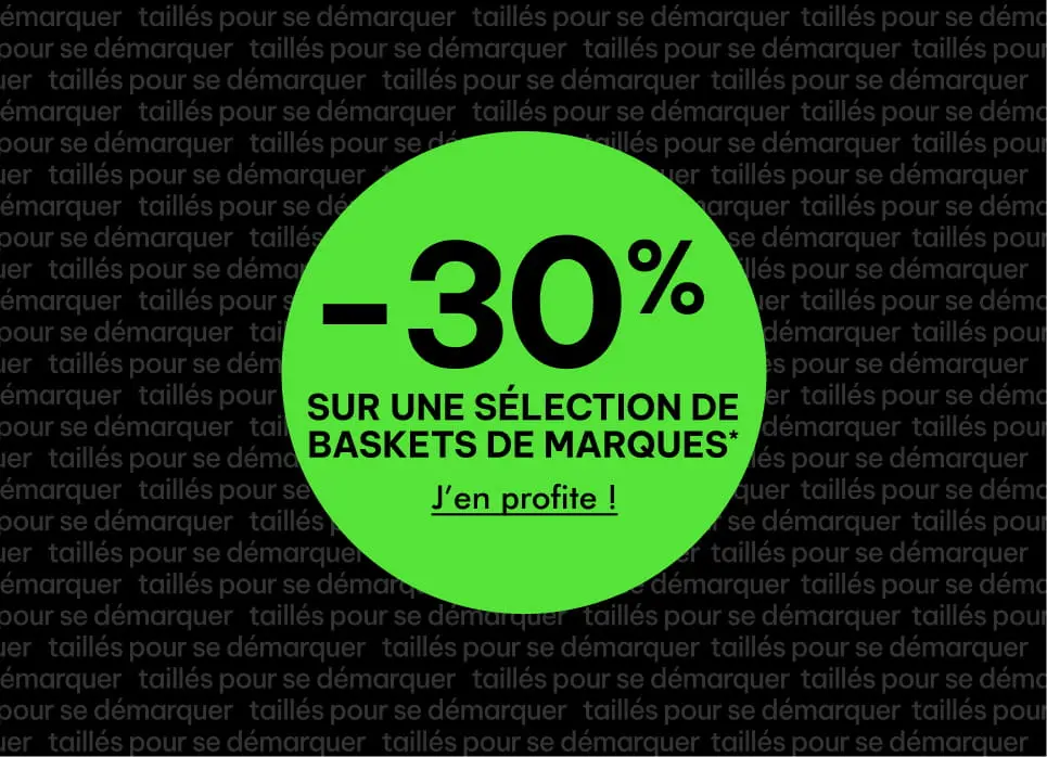 -30% sur une sélection de baskets de marques