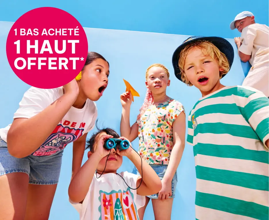 Bonne affaire - 1 bas acheté = 1 haut offert