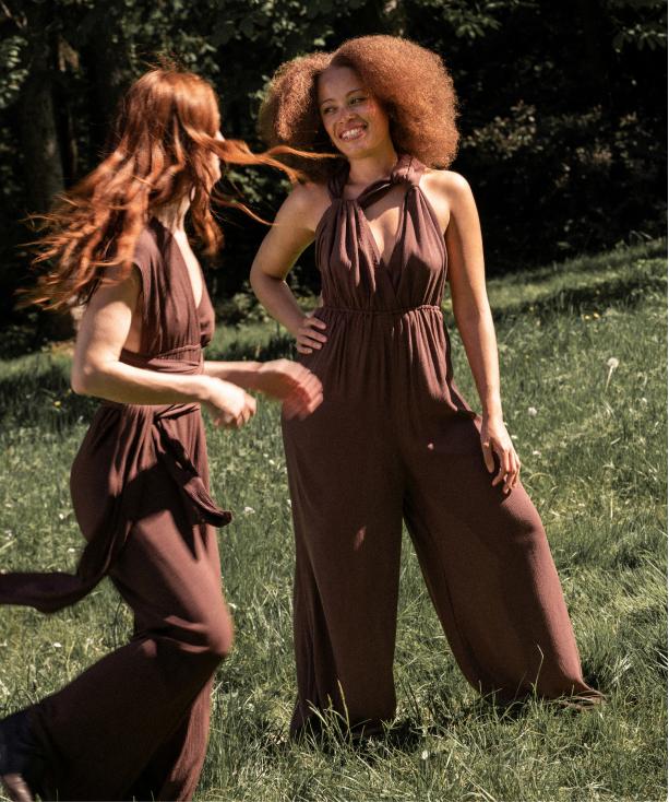 combinaison - marron