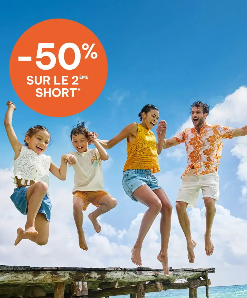 -50% sur le 2eme short