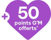 Cœur 50 points G'M offerts