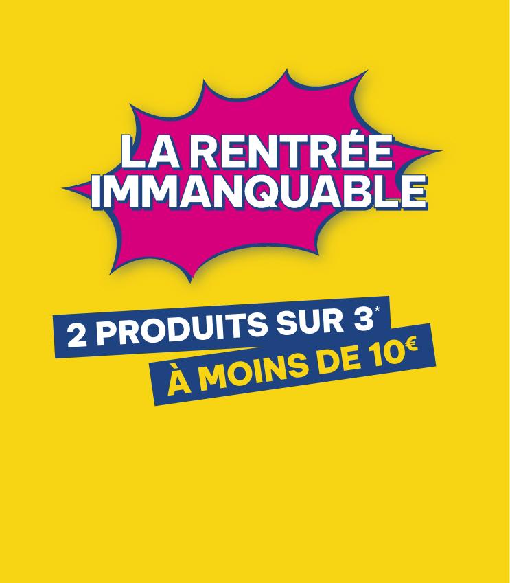 2 produits sur 3 à moins de 10€