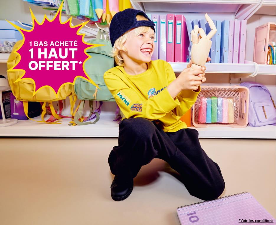 Bonne affaire - 1 bas acheté = 1 haut offert
