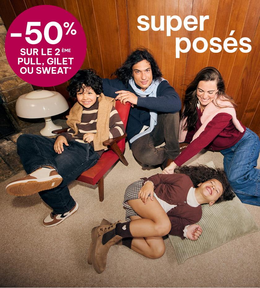 Offre -50% sur le 2eme pull
