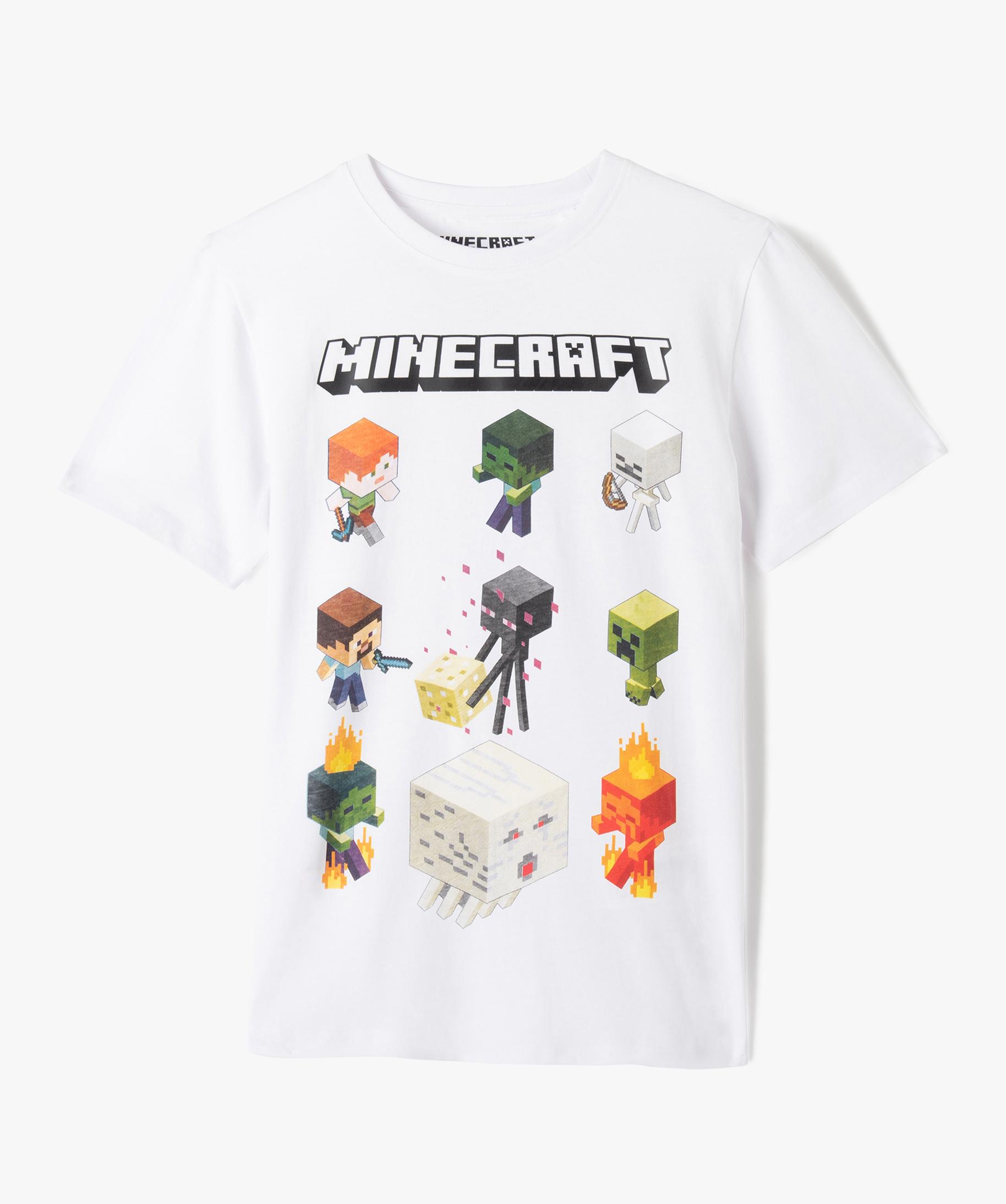 T-shirt à manches courtes 'Minecraft' - GRIS - Garçon - 9.00