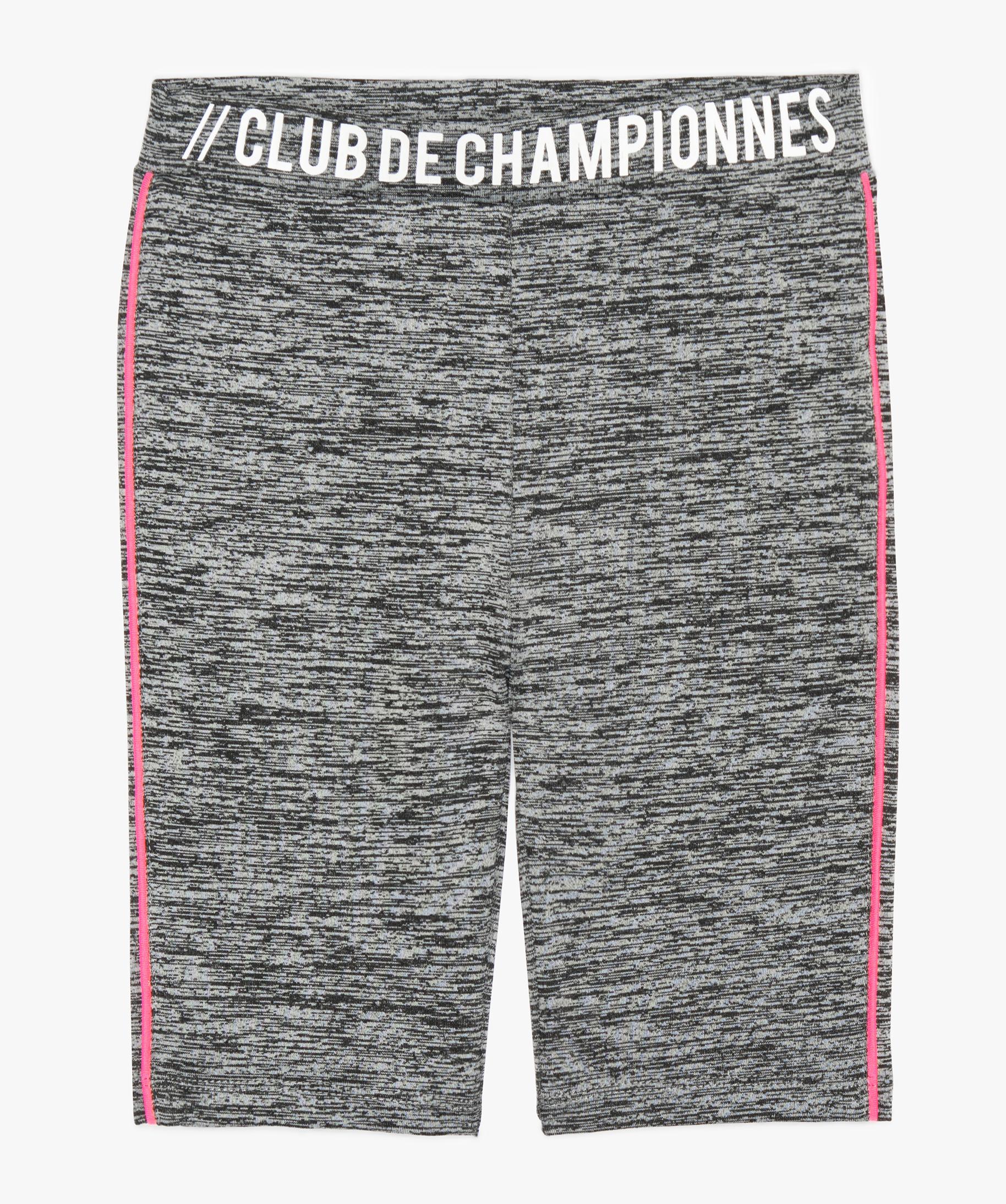 Short Long Pour Fille - Bermuda Genou Avec Poches, Taille Élastique, Pour Yoga, Marche, Jeux (Coton) - 8