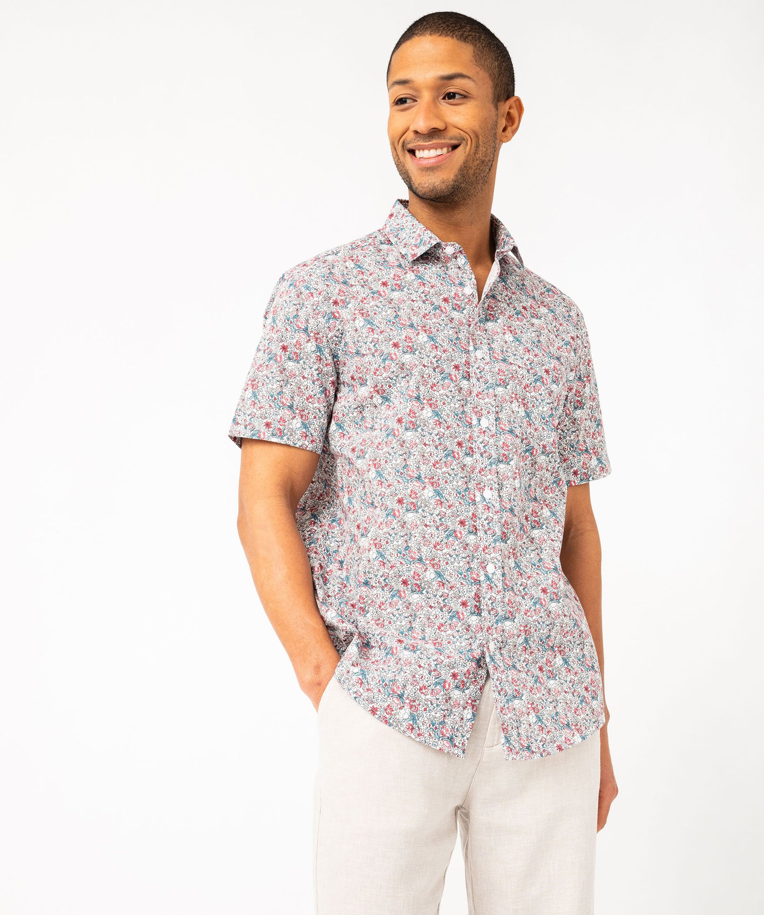 Chemise imprimée à manches courtes pour hommes, Rapid Rivers, Columbia