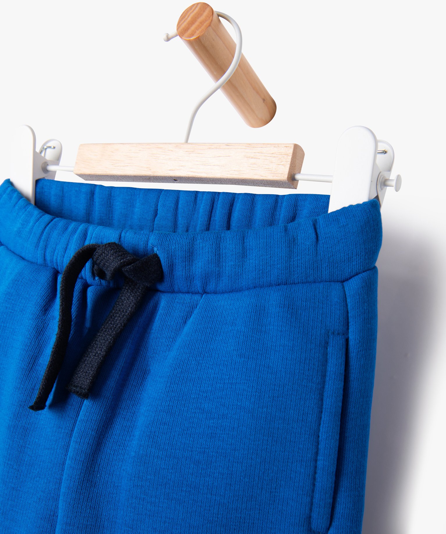 Bermuda Bébé Garçon En Molleton 100% Coton - Confortable Avec Cordon Élastique Et Poches