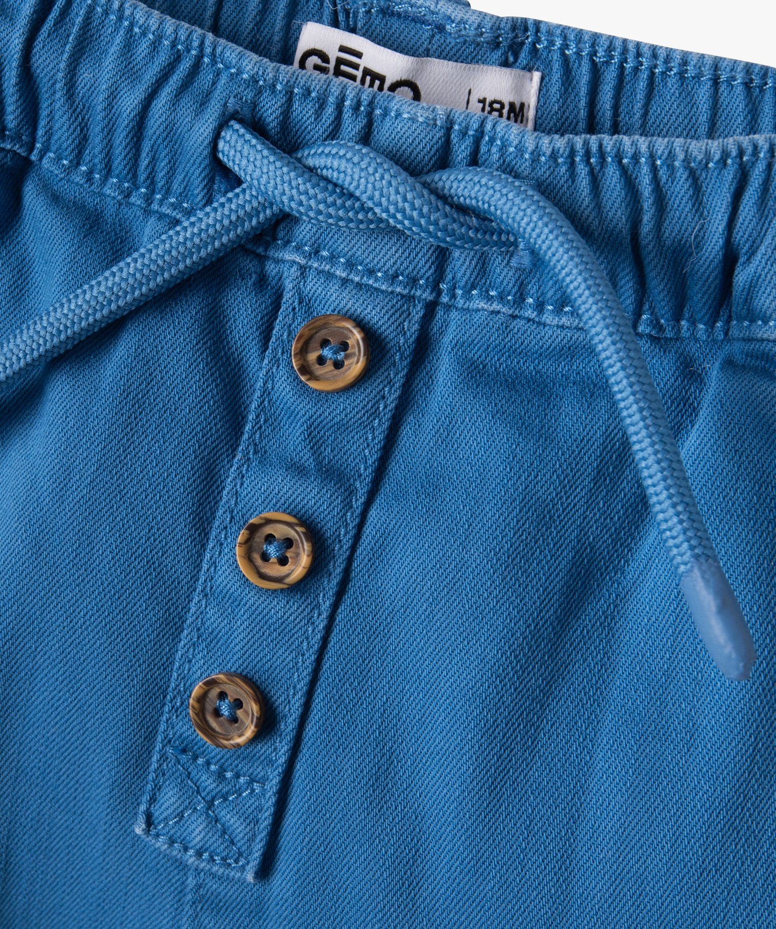 Short Denim GASBAG Garçon Bébé Taille 2/3 Ans - Décor Crâne Bleu Punk Rock - Très Bon état