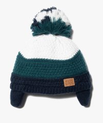 Bonnet bébé garçon avec pompon et pattes sur les côtés vue1 - GEMO(BEBE DEBT) - GEMO