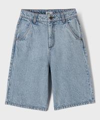 Bermuda en jean skater en denim bleached garçon vue1 - GEMO 4G GARCON - GEMO