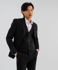 Veste de costume coupe droite en matière extensible homme vue1 - GEMO 4G HOMME - GEMO