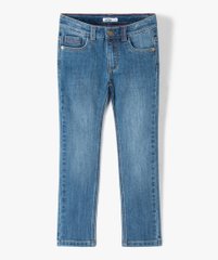 Jean garçon slim en coton stretch délavé ultra résistant vue1 - GEMO 4G GARCON - GEMO