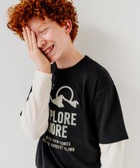 T-shirt manches longues superposition garçon vue1 - GEMO (JUNIOR) - GEMO