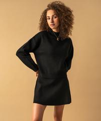 Pull à col montant coupe loose femme vue1 - GEMO 4G FEMME - GEMO