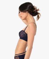 Soutien-gorge bandeau en dentelle avec bretelles amovibles vue1 - GEMO(HOMWR FEM) - GEMO