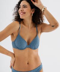 Haut de maillot de bain corbeille à bonnets moussés femme vue1 - GEMO (PLAGE) - GEMO