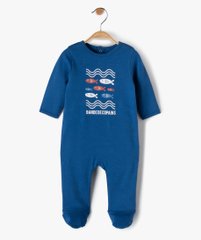 Pyjama dors-bien bébé en coton avec motif sur le buste vue1 - GEMO(BB COUCHE) - GEMO