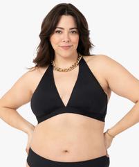 Haut de maillot de bain femme grande taille triangle foulard vue1 - GEMO (PLAGE) - GEMO
