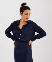 Chemise en satin femme vue1 - GEMO(FEMME PAP) - GEMO