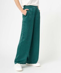 Pantalon femme imprimé en matière satinée vue1 - GEMO(FEMME PAP) - GEMO