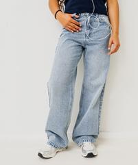 Jean Straight avec taille ajustable fille vue1 - GEMO (JUNIOR) - GEMO