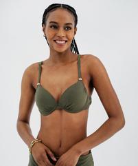 Haut de maillot de bain corbeille à bonnets moussés femme vue1 - GEMO (PLAGE) - GEMO