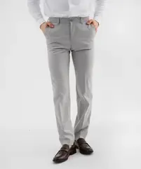 Pantalon de costume coupe slim en toile extensible homme vue1 - GEMO 4G HOMME - GEMO