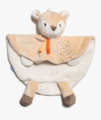 Doudou plat bébé multi-matières avec tête de biche– Sucre d’Orge vue1 - SUCRE D'ORGE - GEMO