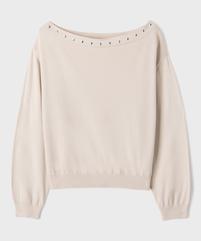 Pull fin encolure bateau fille vue1 - GEMO (JUNIOR) - GEMO