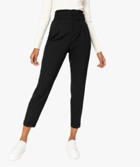 Pantalon femme avec pinces et ceinture à grosse boucle vue1 - GEMO(FEMME PAP) - GEMO