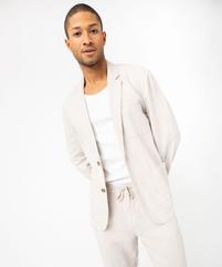 Veste de costume homme en lin mélangé vue1 - GEMO 4G HOMME - GEMO
