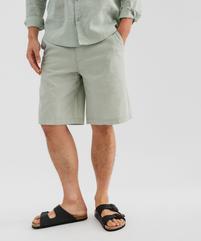 Bermuda en lin et coton coupe regular homme vue1 - GEMO 4G HOMME - GEMO