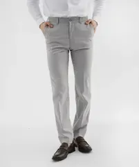 Pantalon de costume coupe slim en toile extensible homme vue1 - GEMO 4G HOMME - GEMO