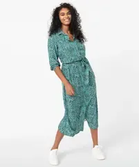 Robe femme imprimée longueur chevilles vue1 - GEMO(FEMME PAP) - GEMO