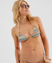 Haut de maillot de bain triangle en crochet à mousses amovibles femme vue1 - GEMO (PLAGE) - GEMO