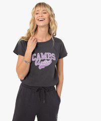 Tee-shirt femme à manches courtes avec motif – Camps United vue1 - CAMPS UNITED - GEMO