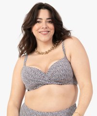 Haut de maillot de bain femme grande taille emboitant vue1 - GEMO (PLAGE) - GEMO