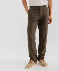 Pantalon de costume en viscose et lin homme vue1 - GEMO 4G HOMME - GEMO