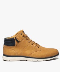 Baskets homme semi-montantes avec col rembourré en tissu vue1 - GEMO (CASUAL) - GEMO